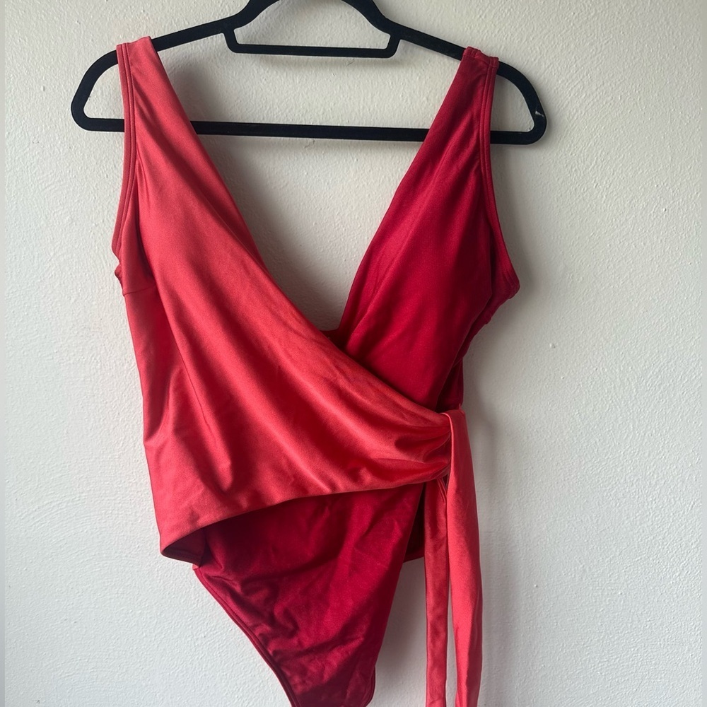 Cupshe Macie Color Block Side Tie One Piece Swimsuit XXL - Picture 3 of 12
